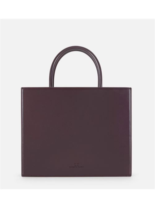 BIG TOTE WITH LOGO ELISABETTA FRANCHI | BS32A56E2EA4 Merlot